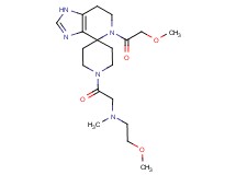 2-[5-(methoxyacetyl)-1,5,6,7-tetrahydro-1'H-spiro[imidazo[4,5-c]pyridine-4,4'-piperidin]-1'-yl]-N-(2-methoxyethyl)-N-methyl-2-oxoethanamine