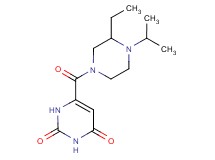 6-[(3-ethyl-4-isopropyl-1-piperazinyl)carbonyl]-2,4(1H,3H)-pyrimidinedione