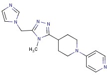 4-{4-[5-(1H-imidazol-1-ylmethyl)-4-methyl-4H-1,2,4-triazol-3-yl]piperidin-1-yl}pyridine