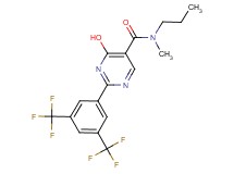 2-[3,5-bis(trifluoromethyl)phenyl]-4-hydroxy-N-methyl-N-propylpyrimidine-5-carboxamide