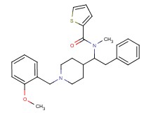 N-{1-[1-(2-methoxybenzyl)-4-piperidinyl]-2-phenylethyl}-N-methyl-2-thiophenecarboxamide