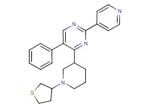 5-phenyl-2-(4-pyridinyl)-4-[1-(tetrahydro-3-thienyl)-3-piperidinyl]pyrimidine