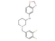 N-1,3-benzodioxol-5-yl-1-(3,4-difluorobenzyl)-3-piperidinamine