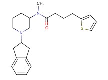 N-[1-(2,3-dihydro-1H-inden-2-yl)-3-piperidinyl]-N-methyl-4-(2-thienyl)butanamide