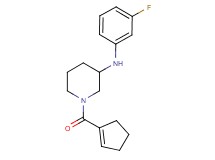 1-(1-cyclopenten-1-ylcarbonyl)-N-(3-fluorophenyl)-3-piperidinamine