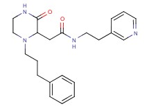 2-[3-oxo-1-(3-phenylpropyl)-2-piperazinyl]-N-[2-(3-pyridinyl)ethyl]acetamide
