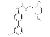 N-[(1,4-dimethylpiperazin-2-yl)methyl]-N'-(3'-methylbiphenyl-4-yl)urea