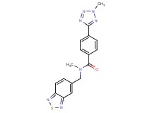N-(2,1,3-benzothiadiazol-5-ylmethyl)-N-methyl-4-(2-methyl-2H-tetrazol-5-yl)benzamide