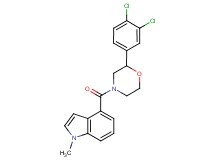 4-{[2-(3,4-dichlorophenyl)morpholin-4-yl]carbonyl}-1-methyl-1H-indole