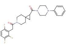 1-[(4-phenyl-1-piperazinyl)carbonyl]-6-[(2,3,6-trifluorophenyl)acetyl]-6-azaspiro[2.5]octane