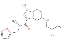 N-(2-furylmethyl)-5-(isobutylamino)-N,1-dimethyl-4,5,6,7-tetrahydro-1H-indazole-3-carboxamide