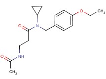 3-(acetylamino)-N-cyclopropyl-N-(4-ethoxybenzyl)propanamide
