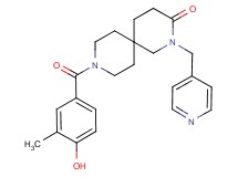9-(4-hydroxy-3-methylbenzoyl)-2-(pyridin-4-ylmethyl)-2,9-diazaspiro[5.5]undecan-3-one