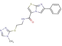 N-{2-[(4-methyl-4H-1,2,4-triazol-3-yl)thio]ethyl}-6-phenylimidazo[2,1-b][1,3]thiazole-3-carboxamide