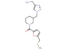 ({1-[(1-{5-[(methylthio)methyl]-2-furoyl}-3-piperidinyl)methyl]-1H-1,2,3-triazol-4-yl}methyl)amine trifluoroacetate