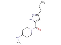 N-methyl-1-[(3-propyl-1H-pyrazol-5-yl)carbonyl]-4-piperidinamine hydrochloride
