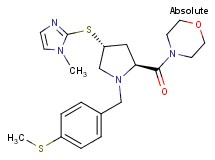 4-{(4R)-4-[(1-methyl-1H-imidazol-2-yl)thio]-1-[4-(methylthio)benzyl]-L-prolyl}morpholine