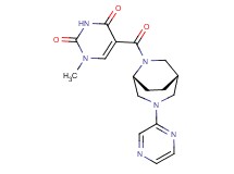 1-methyl-5-{[(1S*,5R*)-3-(2-pyrazinyl)-3,6-diazabicyclo[3.2.2]non-6-yl]carbonyl}-2,4(1H,3H)-pyrimidinedione