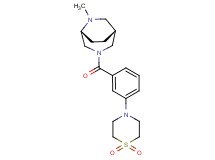 (1R*,5R*)-3-[3-(1,1-dioxido-4-thiomorpholinyl)benzoyl]-6-methyl-3,6-diazabicyclo[3.2.2]nonane