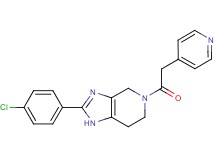 2-(4-chlorophenyl)-5-(pyridin-4-ylacetyl)-4,5,6,7-tetrahydro-1H-imidazo[4,5-c]pyridine
