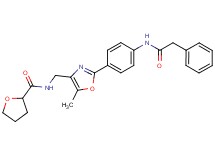 N-[(5-methyl-2-{4-[(phenylacetyl)amino]phenyl}-1,3-oxazol-4-yl)methyl]tetrahydro-2-furancarboxamide