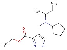ethyl 4-{[sec-butyl(cyclopentyl)amino]methyl}-1H-pyrazole-3-carboxylate