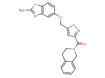 2-[(5-{[(2-methyl-1,3-benzothiazol-5-yl)oxy]methyl}-3-isoxazolyl)carbonyl]-1,2,3,4-tetrahydroisoquinoline