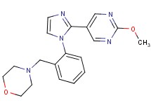 4-{2-[2-(2-methoxypyrimidin-5-yl)-1H-imidazol-1-yl]benzyl}morpholine