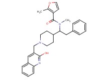 N-(1-{1-[(2-hydroxy-3-quinolinyl)methyl]-4-piperidinyl}-2-phenylethyl)-N,2-dimethyl-3-furamide