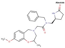 N-benzyl-2-(8-methoxy-2-methyl-2,3-dihydro-1,4-benzoxazepin-4(5H)-yl)-N-{[(2S)-5-oxo-2-pyrrolidinyl]methyl}acetamide