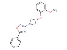 3-[3-(2-methoxyphenoxy)-1-azetidinyl]-5-phenyl-1,2,4-oxadiazole