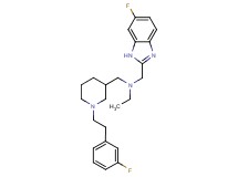N-[(6-fluoro-1H-benzimidazol-2-yl)methyl]-N-({1-[2-(3-fluorophenyl)ethyl]-3-piperidinyl}methyl)ethanamine