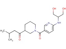 1-{1-[(6-{[2-hydroxy-1-(hydroxymethyl)ethyl]amino}pyridin-3-yl)carbonyl]piperidin-3-yl}-3-methylbutan-1-one