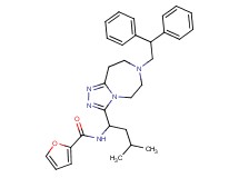 N-{1-[7-(2,2-diphenylethyl)-6,7,8,9-tetrahydro-5H-[1,2,4]triazolo[4,3-d][1,4]diazepin-3-yl]-3-methylbutyl}-2-furamide