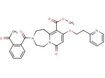methyl 3-(2-acetylbenzoyl)-7-oxo-9-[2-(2-pyridinyl)ethoxy]-1,2,3,4,5,7-hexahydropyrido[1,2-d][1,4]diazepine-10-carboxylate