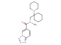 N-methyl-N-{[1-(1-piperidinyl)cyclohexyl]methyl}tetrazolo[1,5-a]pyridine-6-carboxamide