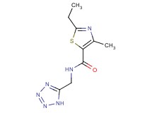 2-ethyl-4-methyl-N-(1H-tetrazol-5-ylmethyl)-1,3-thiazole-5-carboxamide