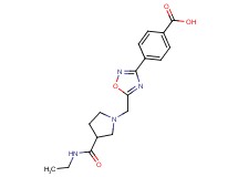 4-[5-({3-[(ethylamino)carbonyl]pyrrolidin-1-yl}methyl)-1,2,4-oxadiazol-3-yl]benzoic acid