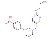 4-(1-{[2-(propylamino)pyrimidin-5-yl]methyl}piperidin-3-yl)benzoic acid