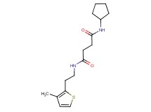 N-cyclopentyl-N'-[2-(3-methyl-2-thienyl)ethyl]succinamide