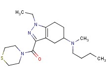 N-butyl-1-ethyl-N-methyl-3-(4-thiomorpholinylcarbonyl)-4,5,6,7-tetrahydro-1H-indazol-5-amine