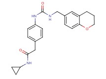 N-cyclopropyl-2-[4-({[(3,4-dihydro-2H-chromen-6-ylmethyl)amino]carbonyl}amino)phenyl]acetamide