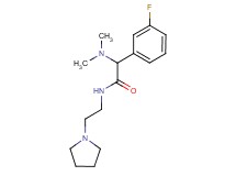 2-(dimethylamino)-2-(3-fluorophenyl)-N-[2-(1-pyrrolidinyl)ethyl]acetamide