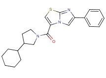 3-[(3-cyclohexyl-1-pyrrolidinyl)carbonyl]-6-phenylimidazo[2,1-b][1,3]thiazole