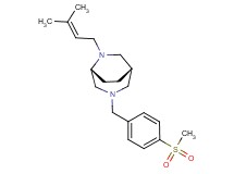 (1S*,5R*)-6-(3-methylbut-2-en-1-yl)-3-[4-(methylsulfonyl)benzyl]-3,6-diazabicyclo[3.2.2]nonane