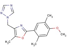 1-{[2-(4-methoxy-2,5-dimethylphenyl)-5-methyl-1,3-oxazol-4-yl]methyl}-1H-1,2,4-triazole
