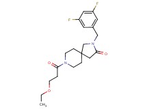 2-(3,5-difluorobenzyl)-8-(3-ethoxypropanoyl)-2,8-diazaspiro[4.5]decan-3-one