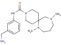 N-[3-(aminomethyl)phenyl]-7,11-dimethyl-3,7,11-triazaspiro[5.6]dodecane-3-carboxamide diformate