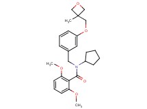 N-cyclopentyl-2,6-dimethoxy-N-{3-[(3-methyl-3-oxetanyl)methoxy]benzyl}benzamide
