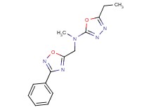5-ethyl-N-methyl-N-[(3-phenyl-1,2,4-oxadiazol-5-yl)methyl]-1,3,4-oxadiazol-2-amine